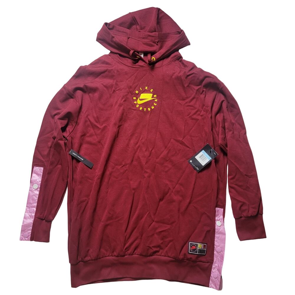 NWT Nike Red Oversized Sweatshirt Hoodie SZ Medium